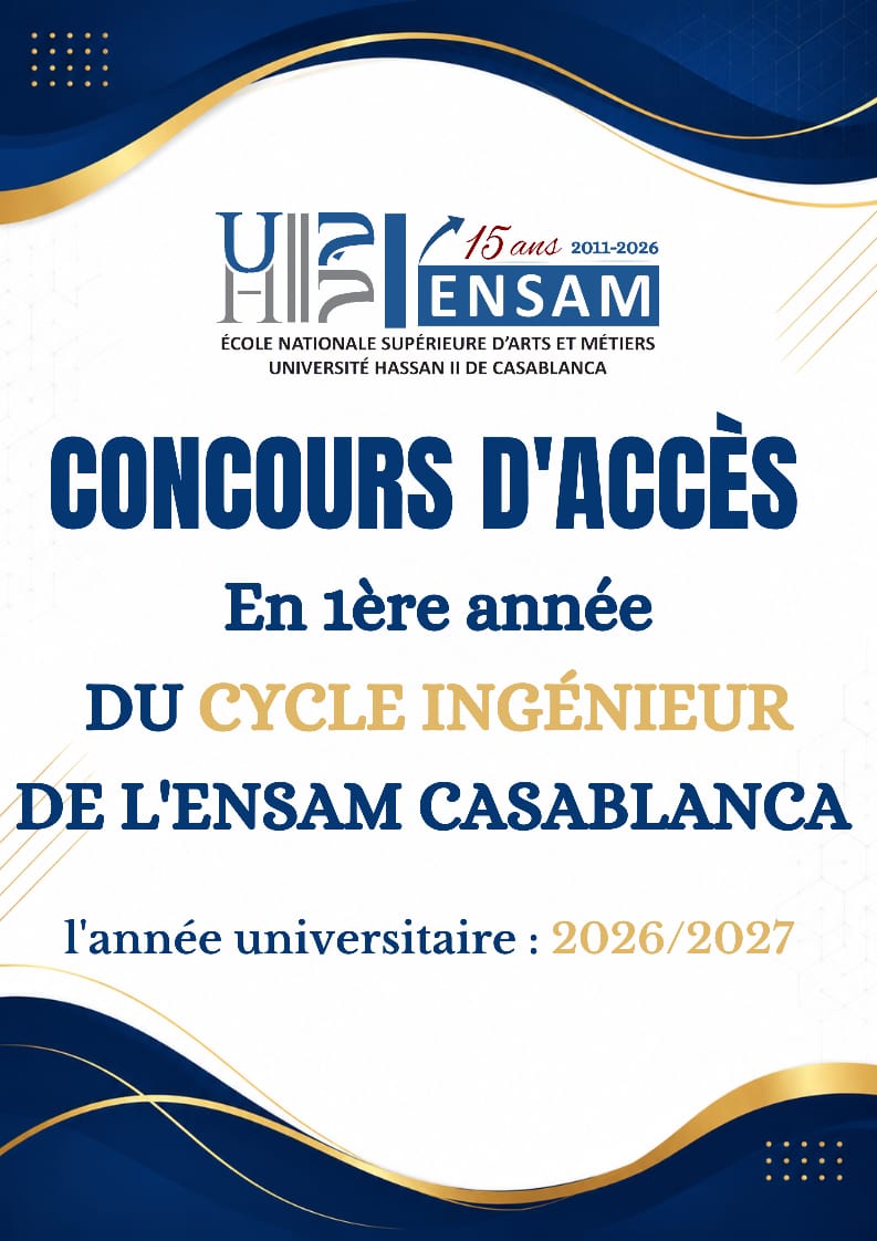 Précandidature au concours d'accès en première année du cycle d'ingénieur
